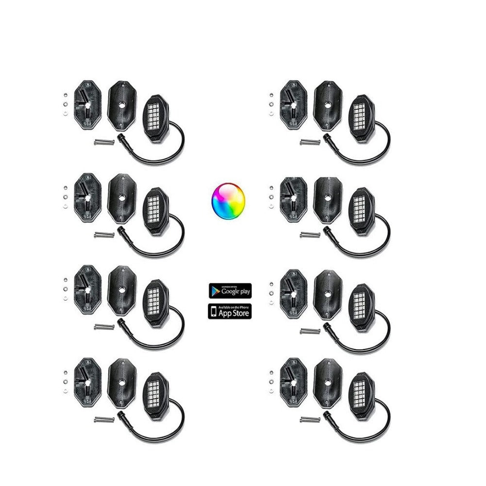 187 Style Rock Lights with Control Harness - UTV/Boat/Truck-SR1 Performance