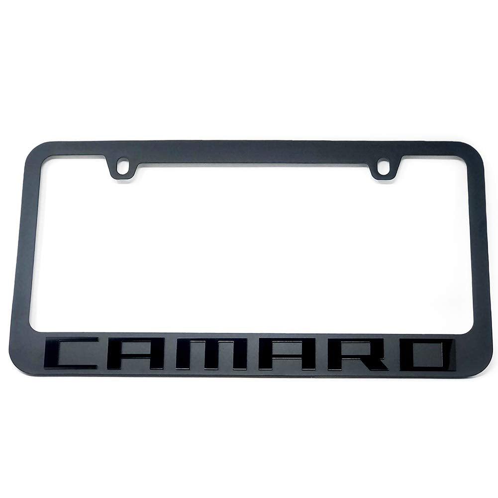 Camaro Stealth Blackout License Plate Frame-SR1 Performance