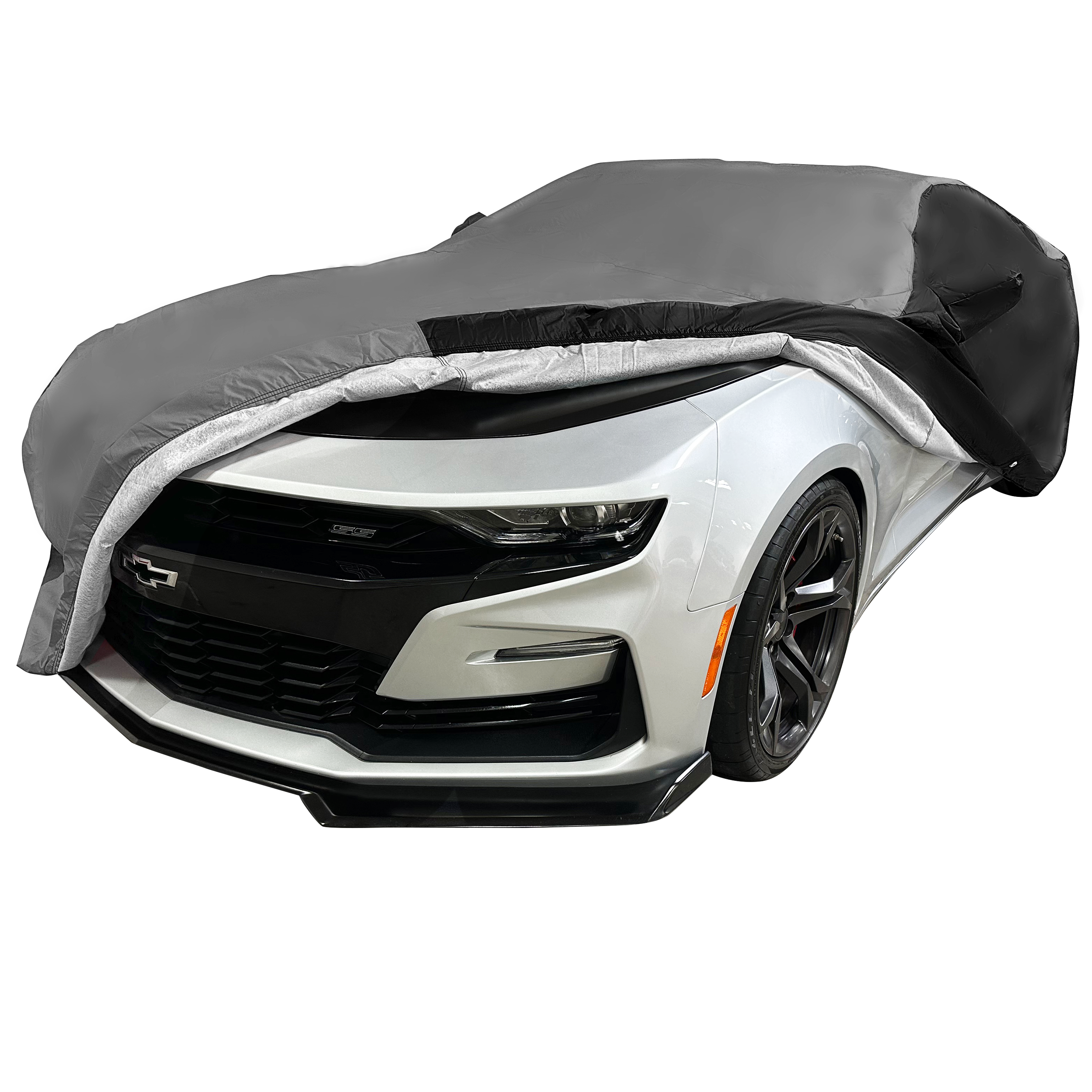 2010-2024 Camaro Ultraguard Plus Car Cover - 300D Indoor/Outdoor Protection - Gray/Black-SR1 Performance