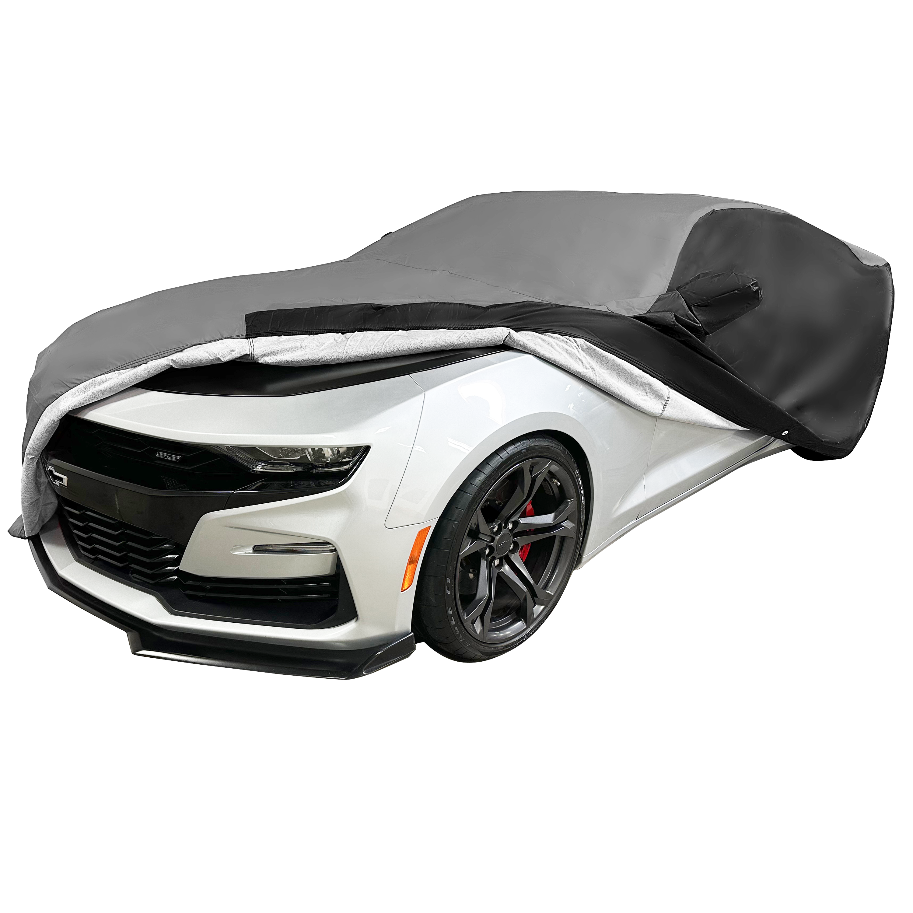 2010-2024 Camaro Ultraguard Plus Car Cover - 300D Indoor/Outdoor Protection - Gray/Black-SR1 Performance