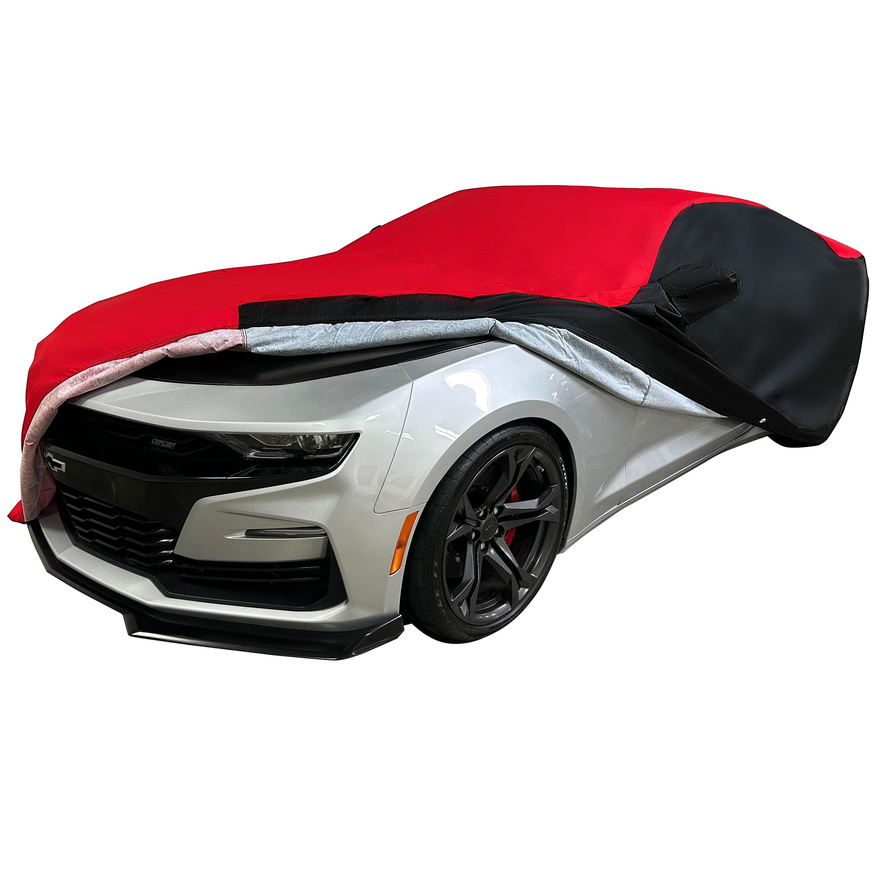 2010-2024 Camaro Ultraguard Plus Car Cover - 300D Indoor/Outdoor Protection - Red/Black-SR1 Performance