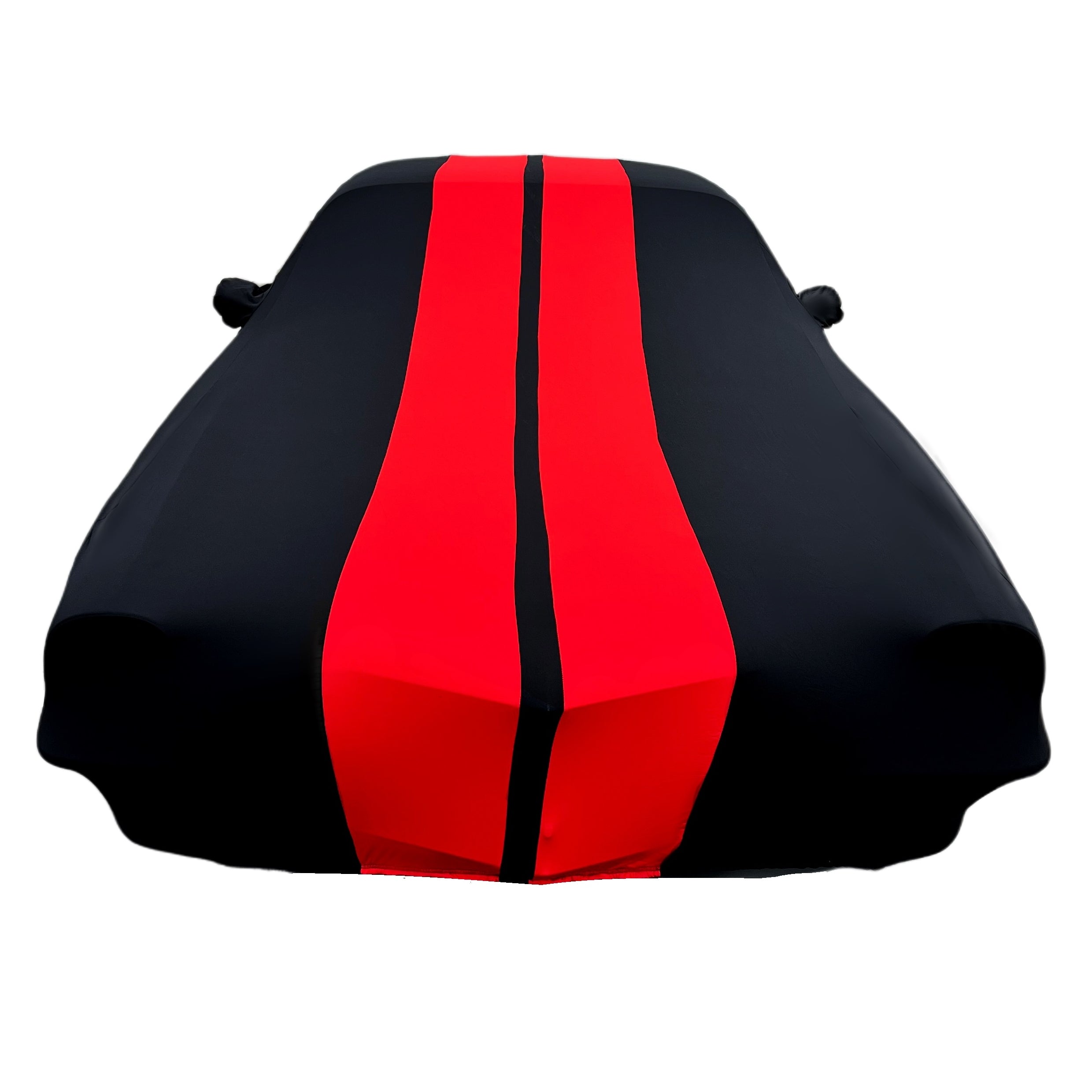 1967-1981 Camaro Ultraguard Stretch Satin Indoor Car Cover : Sport Series - Black with Red Stripes-SR1 Performance