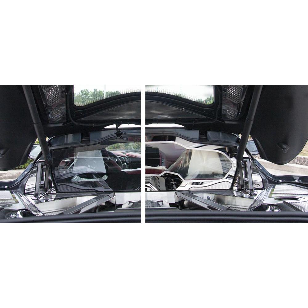C8 Corvette Rear Window Frame Polished Stainless Steel w/Brushed Trim-SR1 Performance