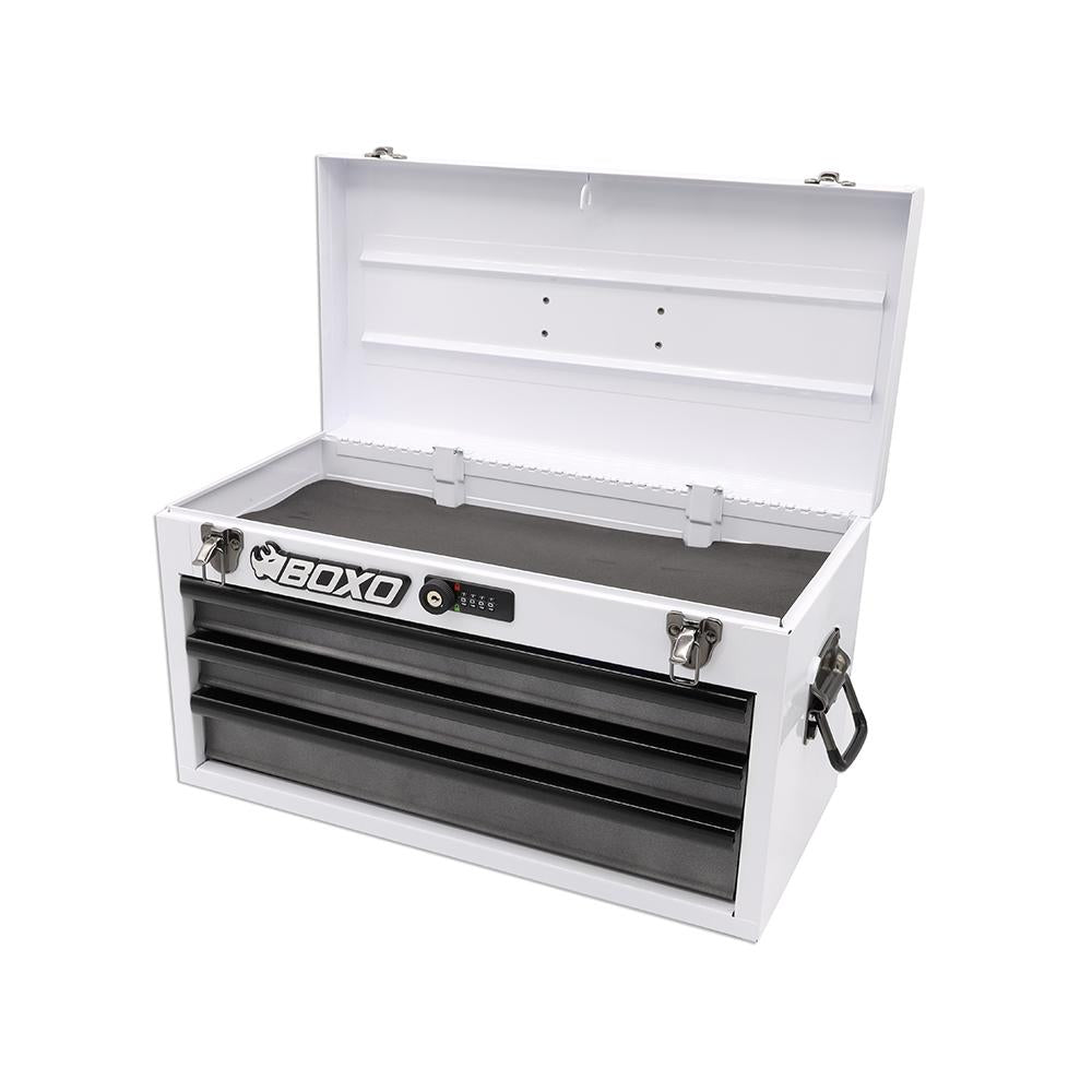 Boxo USA Hand Carry 3-Drawer Heavy Duty Toolbox with Lock-SR1 Performance