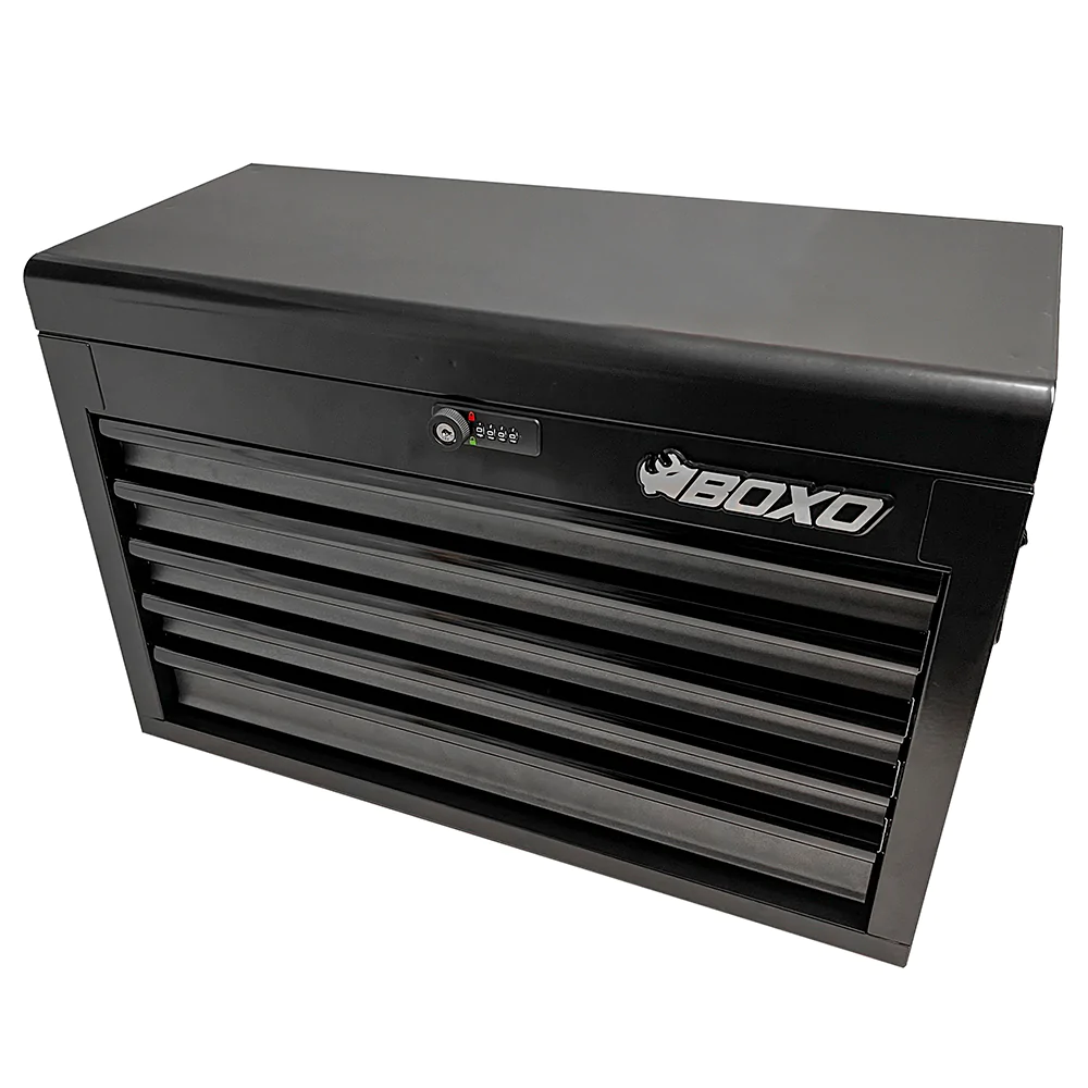 Boxo USA Hand Carry Tool Box 5-Drawer 26" Heavy Duty Steel Toolbox with Lock System-SR1 Performance