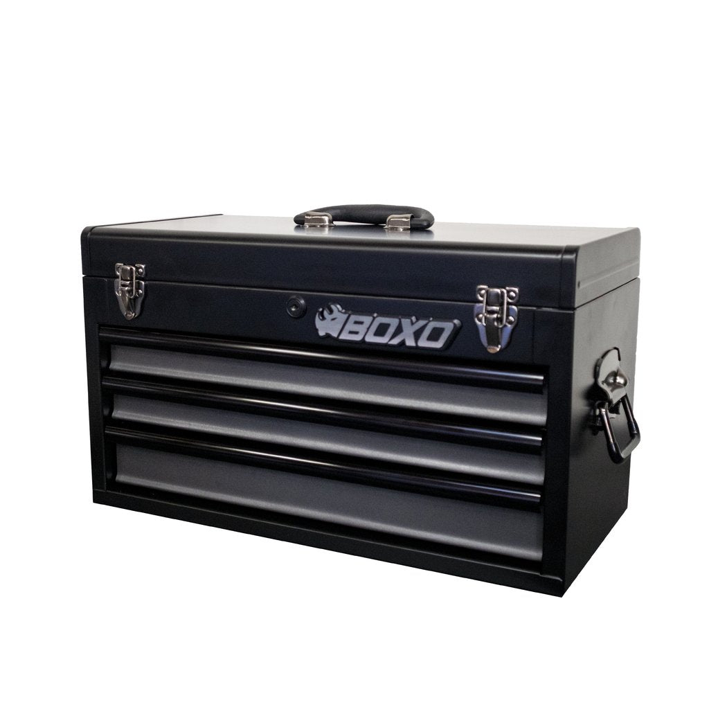 BOXO USA Heavy Duty 185pcs Metric & SAE Tool Set with 3 Drawers Carry Box-SR1 Performance