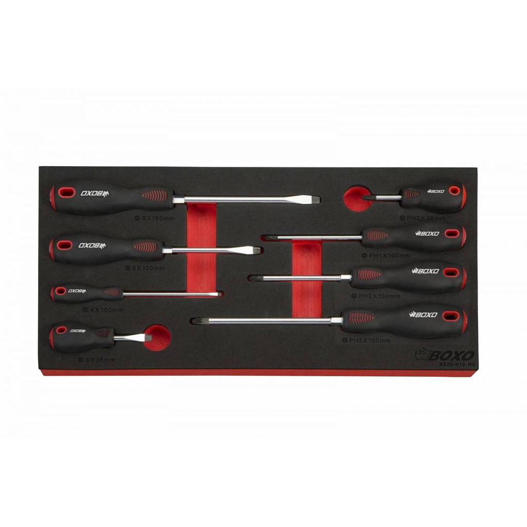 BOXO USA Heavy Duty 185pcs Metric & SAE Tool Set with 3 Drawers Carry Box-SR1 Performance
