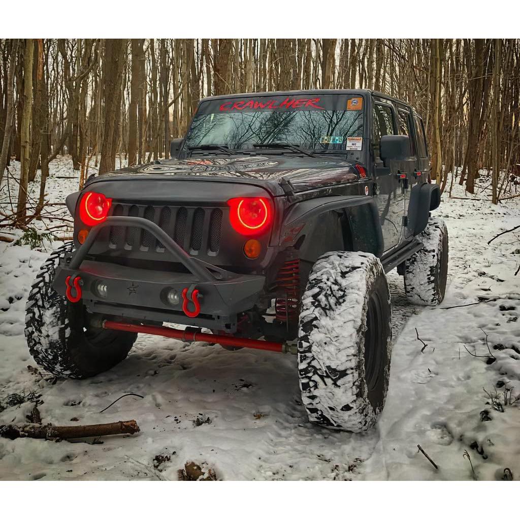 2007-2013 Jeep Wrangler Oracle Halo Headlight : Red-SR1 Performance