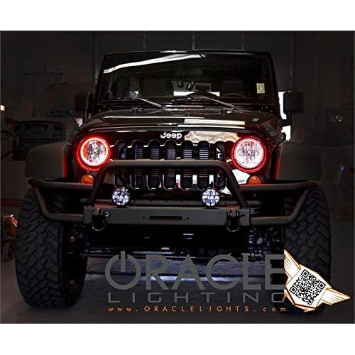 2007-2013 Jeep Wrangler Oracle Halo Headlight : Red-SR1 Performance