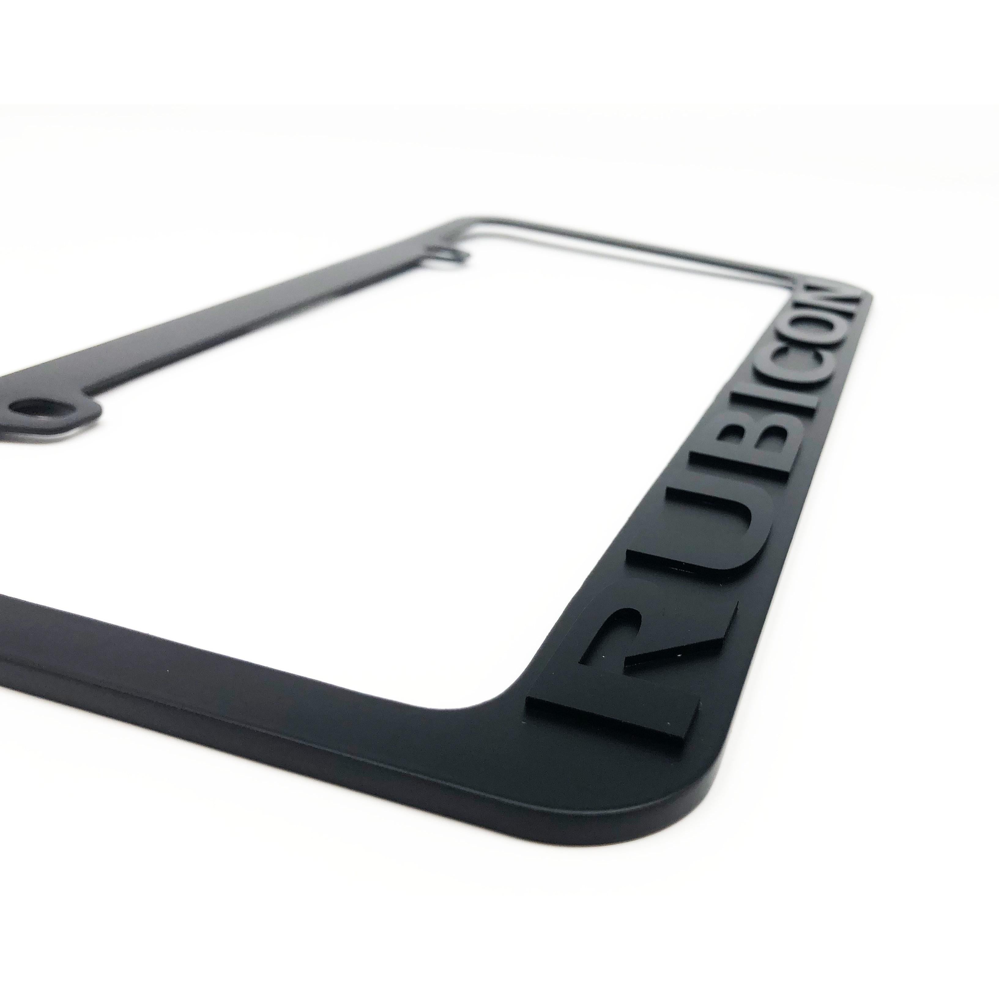 Jeep Rubicon Stealth Blackout License Plate Frame-SR1 Performance