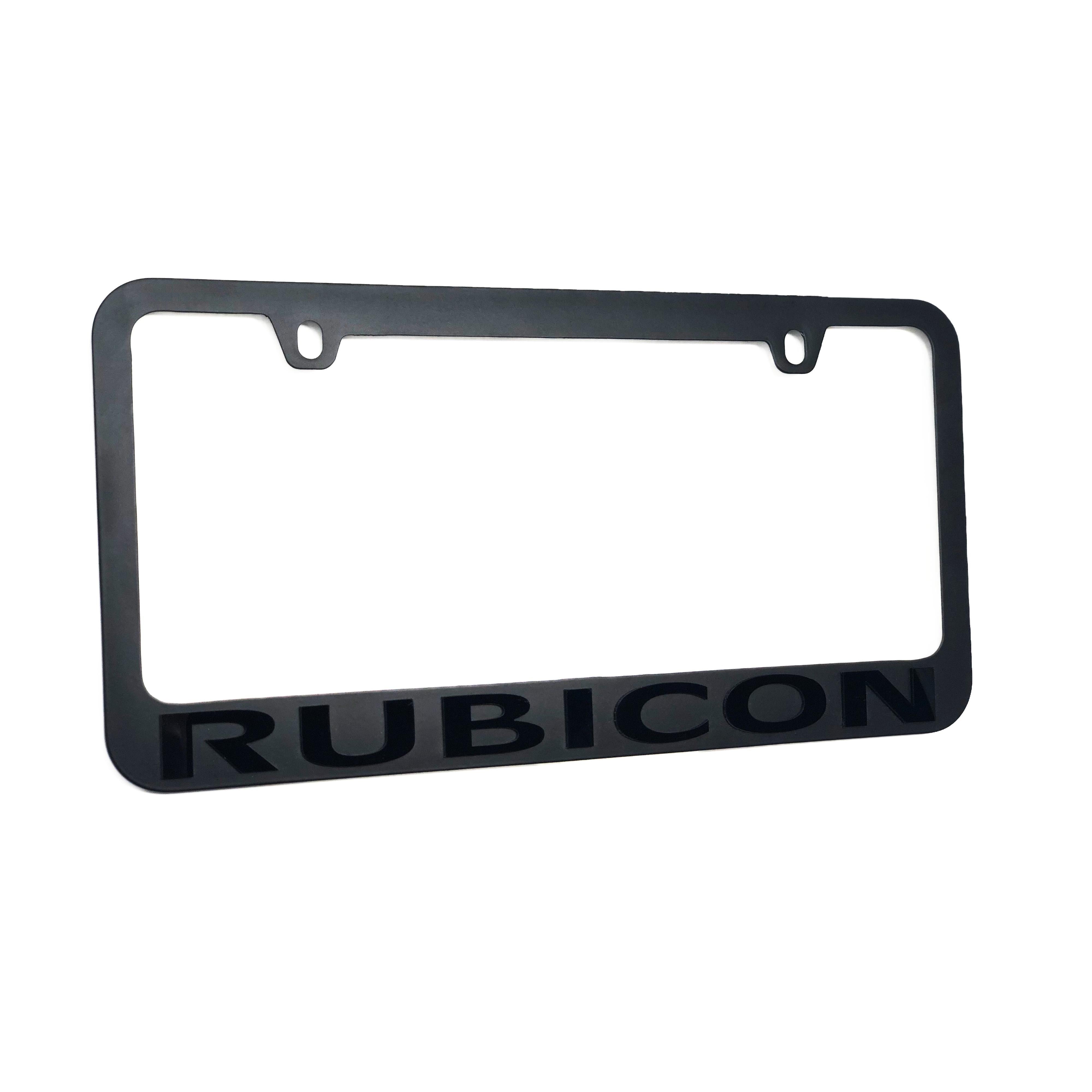 Jeep Rubicon Stealth Blackout License Plate Frame-SR1 Performance