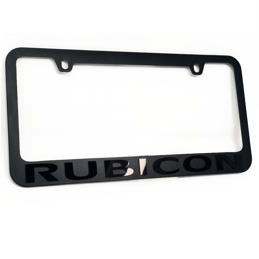 Jeep Rubicon Stealth Blackout License Plate Frame-SR1 Performance