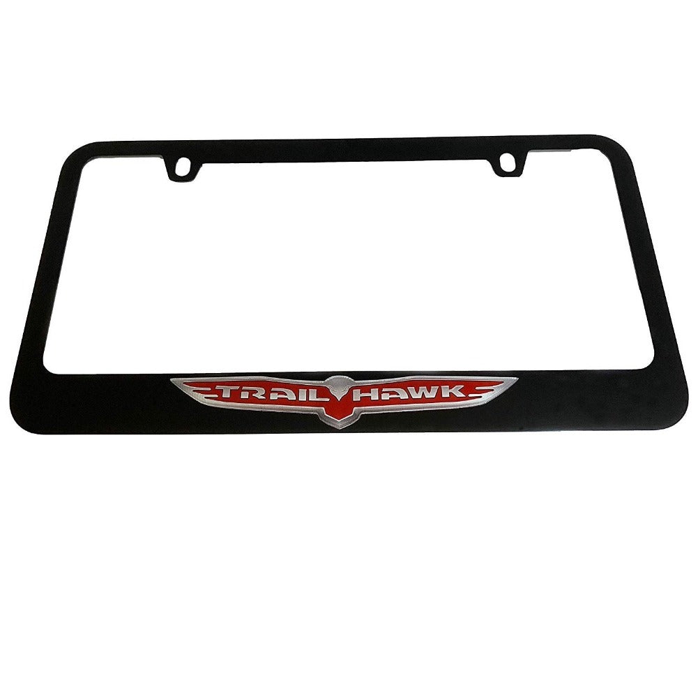 Jeep Trailhawk License Plate Frame - Black-SR1 Performance