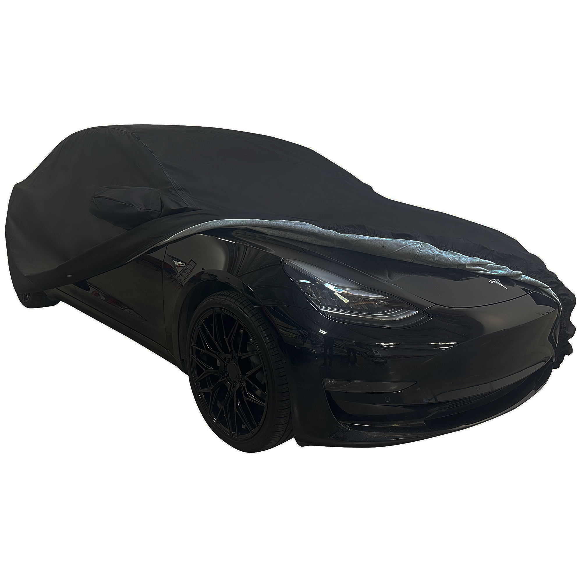 2017-2024 Tesla Model 3 Ultraguard Plus Car Cover - 300D Indoor/Outdoor Protection - Black-SR1 Performance