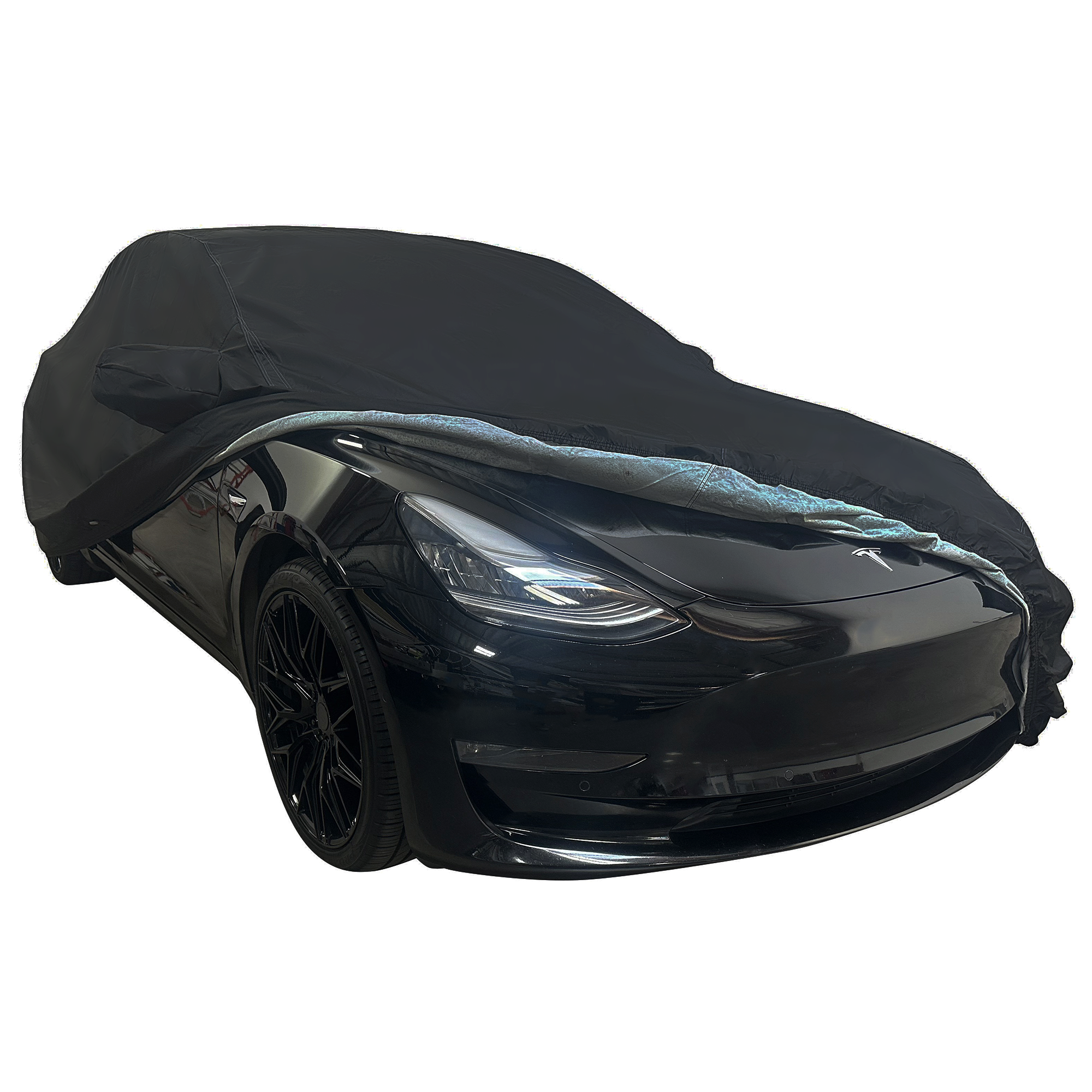 2017-2024 Tesla Model 3 Ultraguard Plus Car Cover - 300D Indoor/Outdoor Protection - Black-SR1 Performance