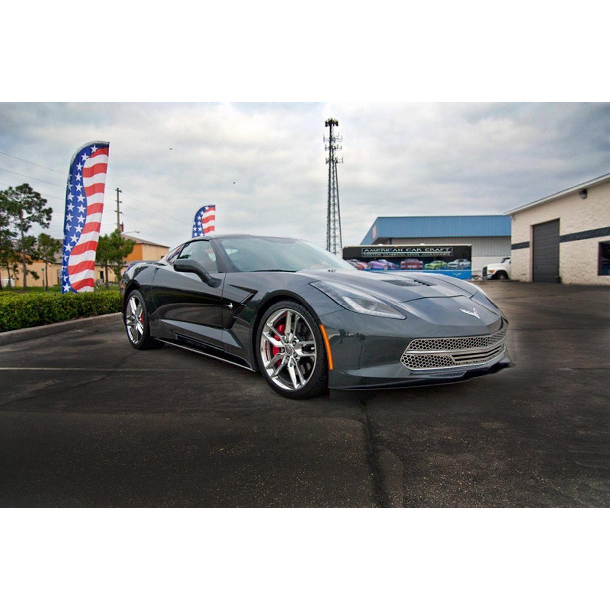 2014-2017 C7 Corvette Stingray - 3pc Retro Matrix Series Front Grille-SR1 Performance