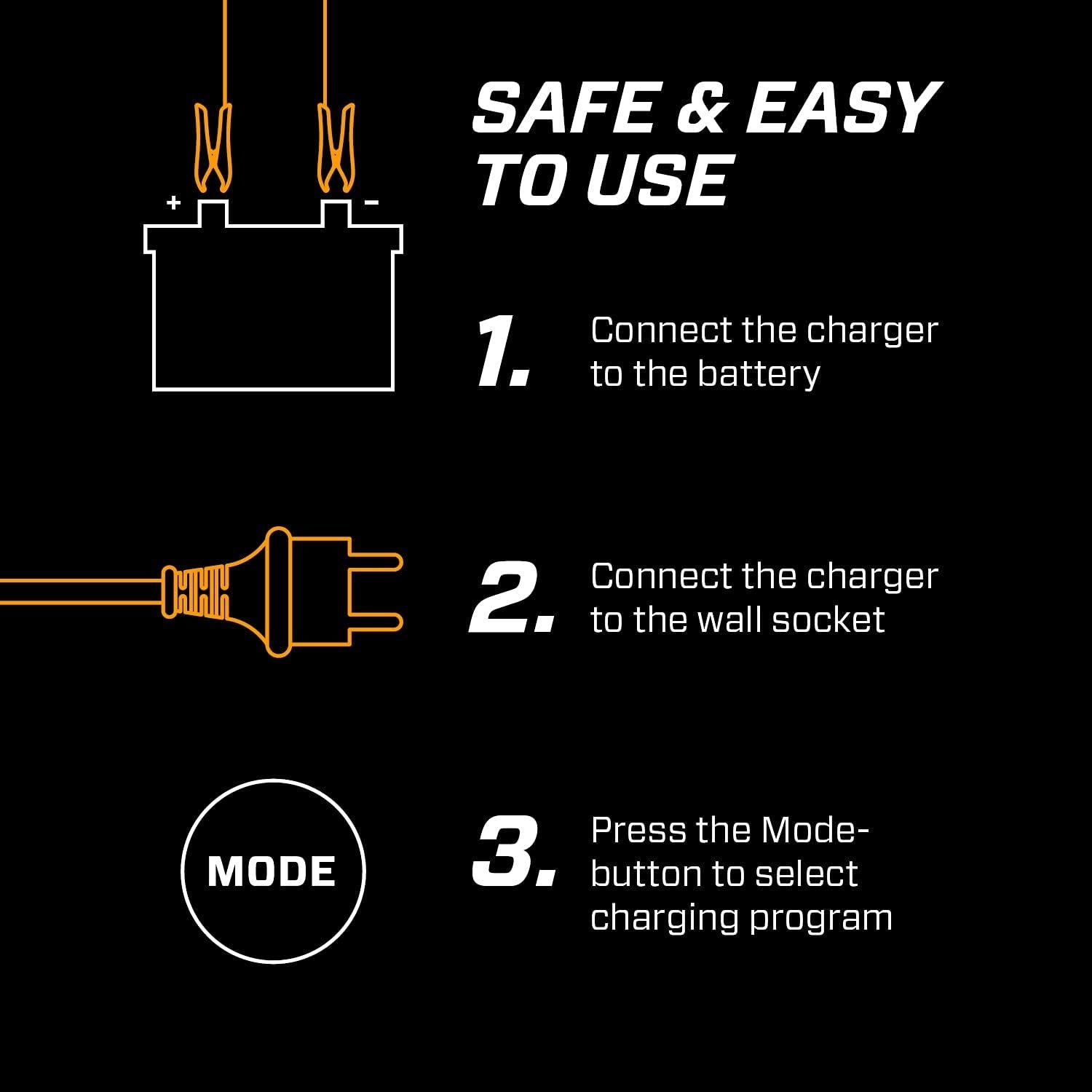 CTEK - 40-206 MXS 5.0 Fully Automatic 4.3 amp Battery Charger and Maintainer 12V-SR1 Performance