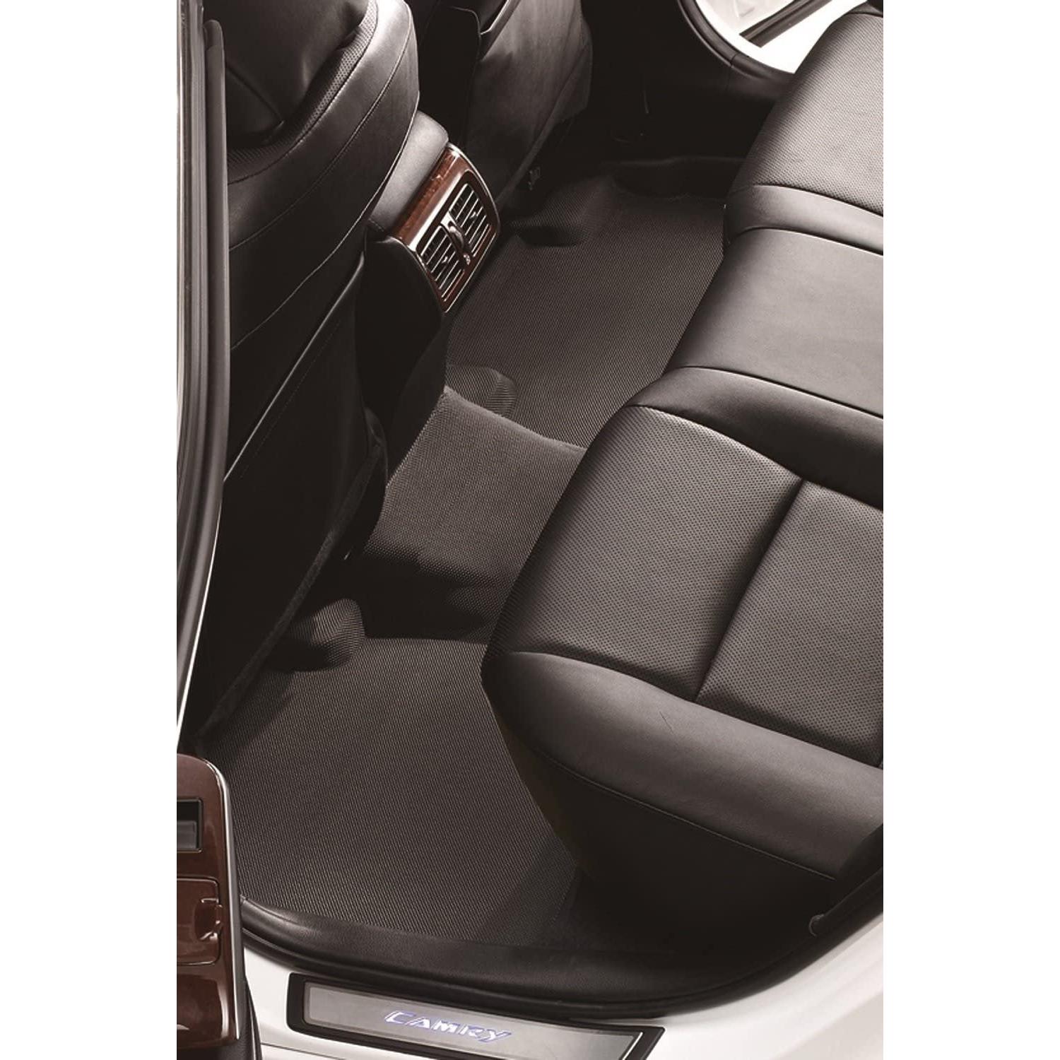 3D MAXpider Front Row Custom Fit All-Weather Floor Mat for Select Tesla Model X Models - Kagu Rubber ()-SR1 Performance