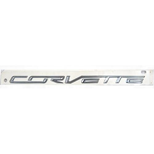 C7 Corvette Chrome Rear Trunk Bumper Emblem-SR1 Performance