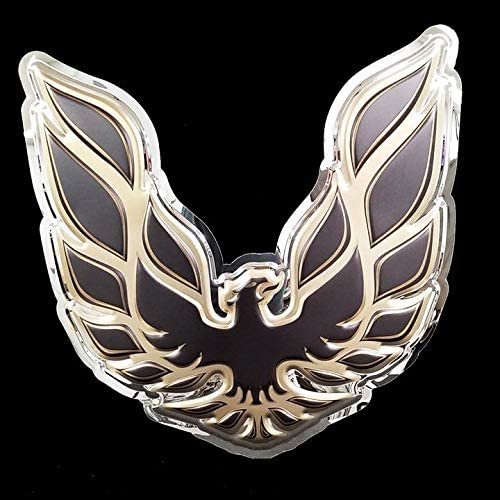 Pontiac Firebird Stainless Steel Wall Hanging Sign - Black/Chrome : 22" x 23"-SR1 Performance