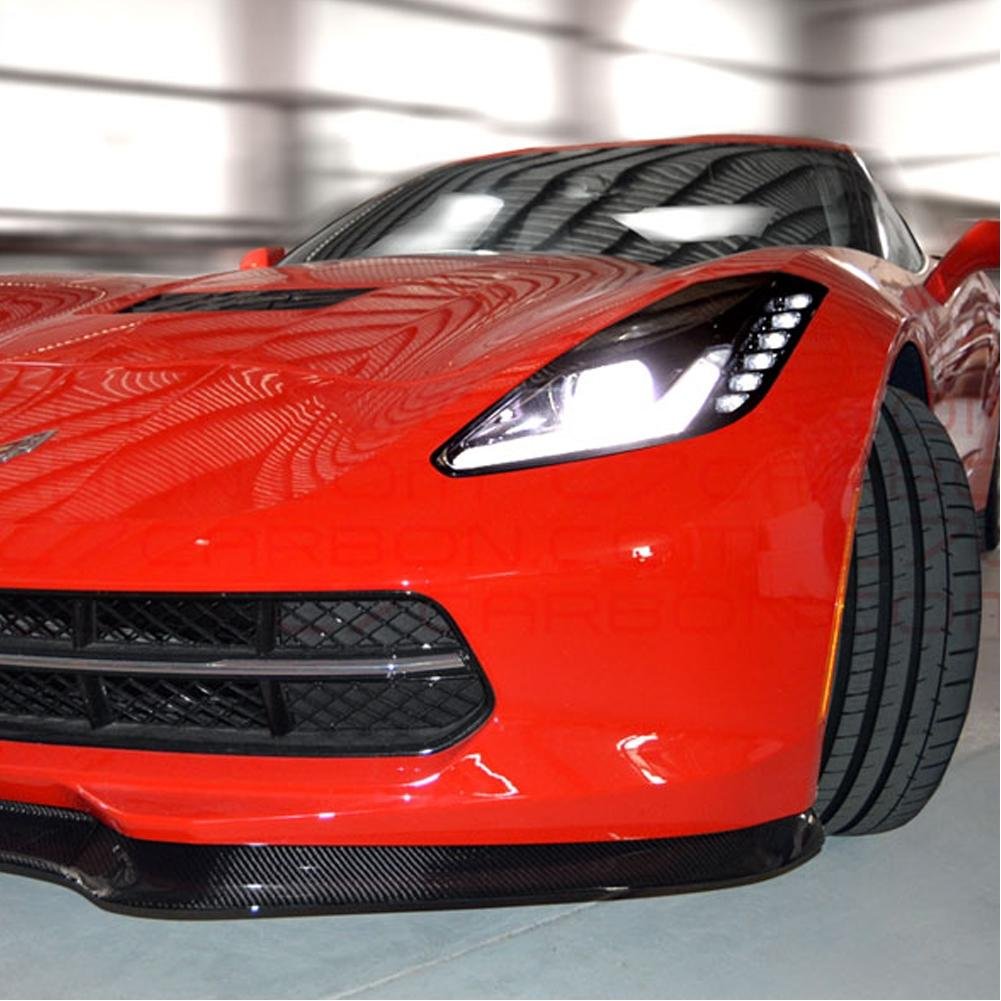 C7 Corvette Stingray GTX Front Splitter - Carbon Fiber-SR1 Performance
