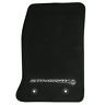 C7 Corvette Floor Mats - Black w/Stingray Logo and Tan Border Stitching-SR1 Performance