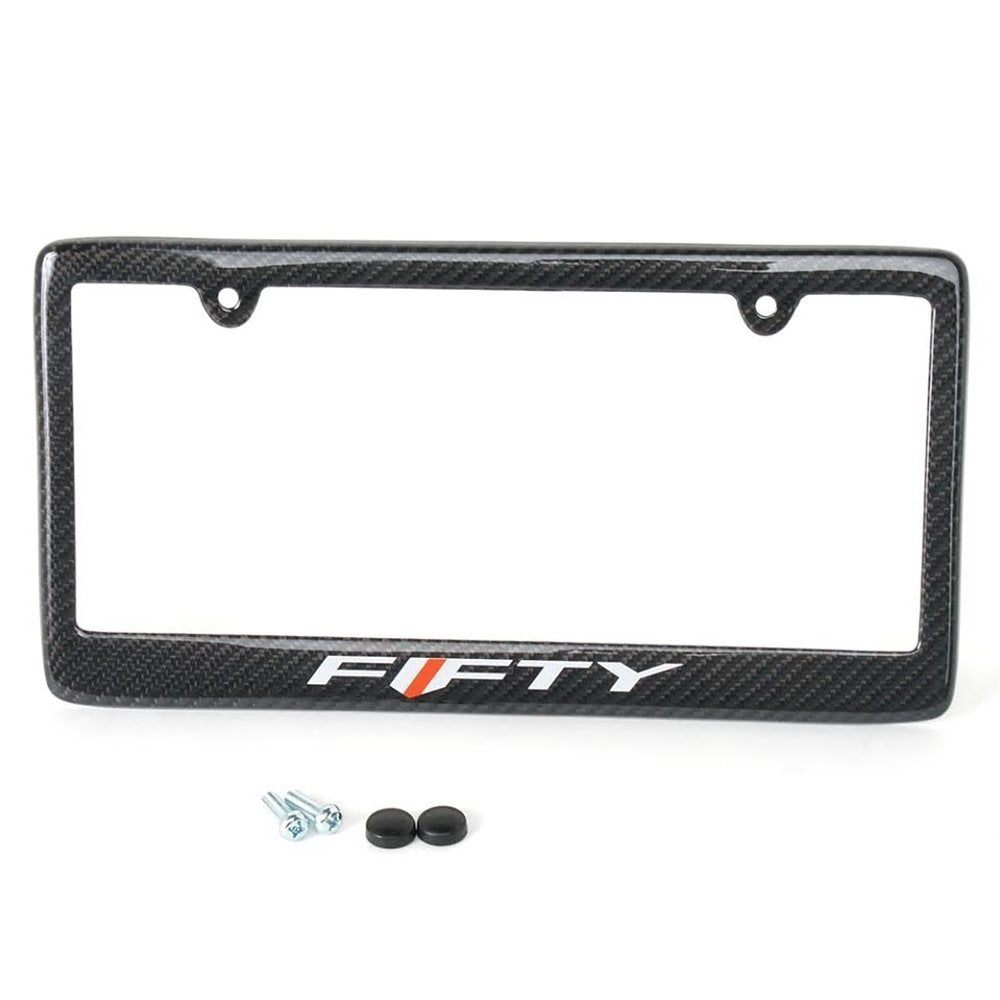 6th Gen Camaro Fifty Real Carbon Fiber License Plate Frame-SR1 Performance