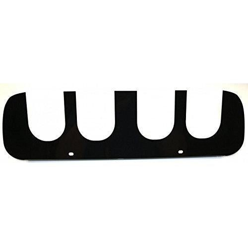 American Car Craft 052052 Black Exhaust Filler Plate (Powder Coated Stock System)-SR1 Performance