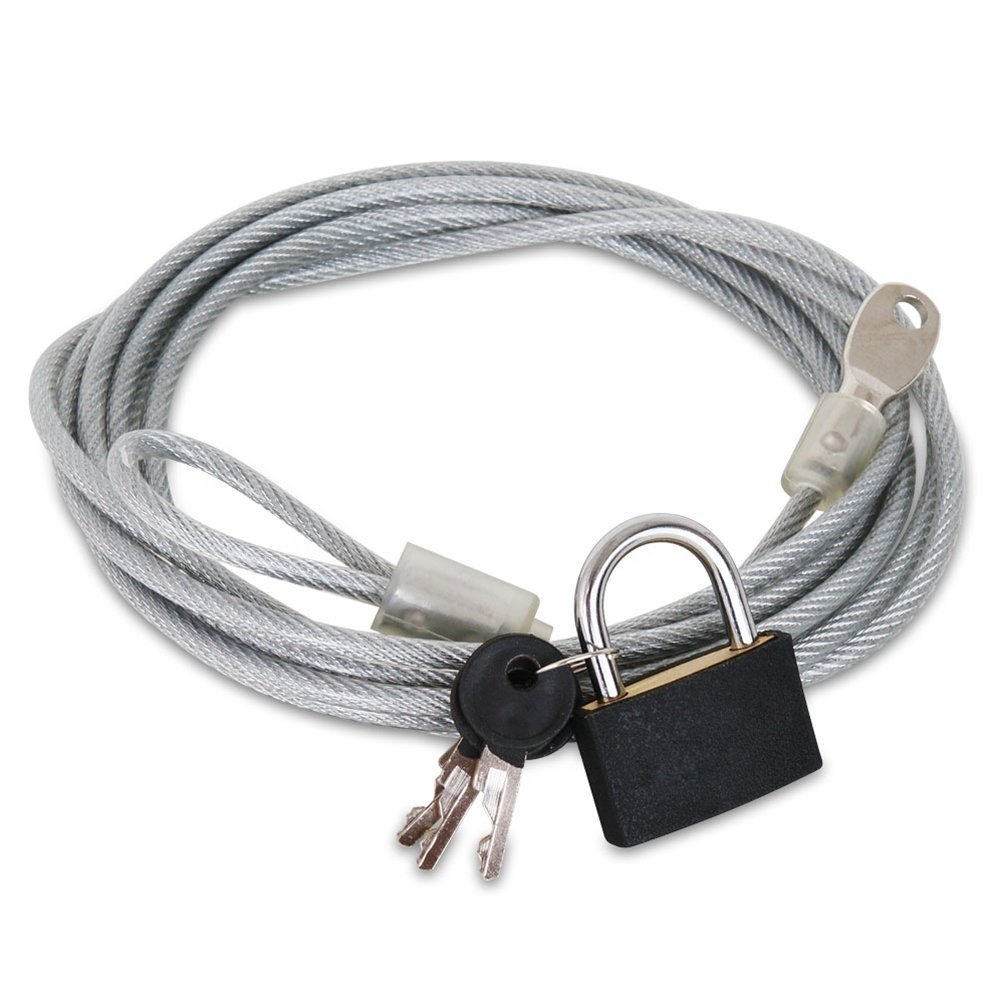 Car Cover Lock Package with Cable Lock and Keys for Universal Car Covers : Steel-SR1 Performance