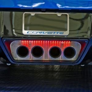 C7 Corvette Stingray Perforated Exhaust Port Filler Panel-SR1 Performance