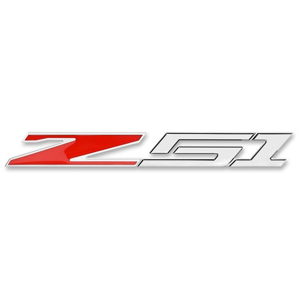 C6, C7 Corvette Z51 Billet Aluminum Chrome Plated Badge/Emblem-SR1 Performance