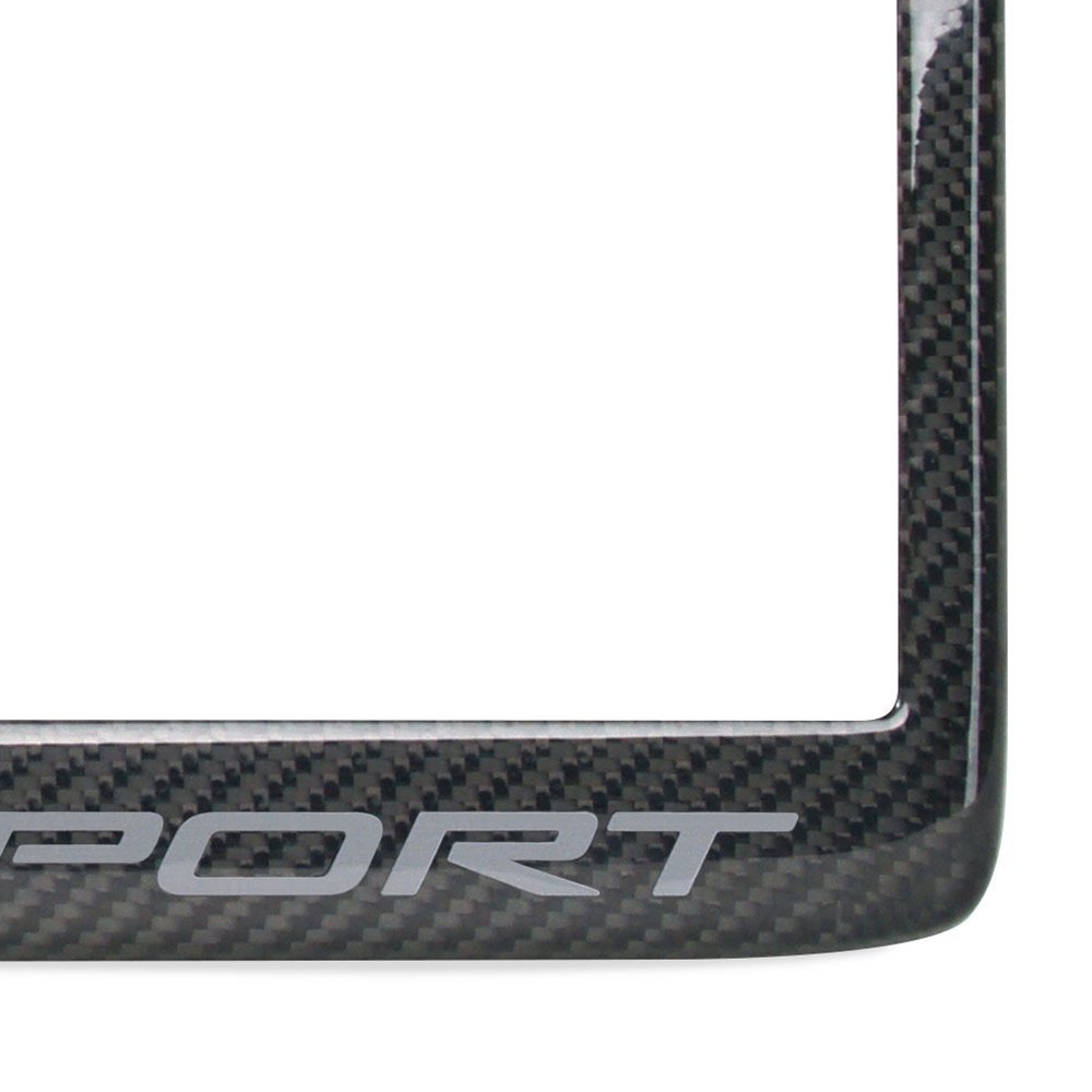C6 Corvette License Plate Frame - Carbon Fiber-SR1 Performance