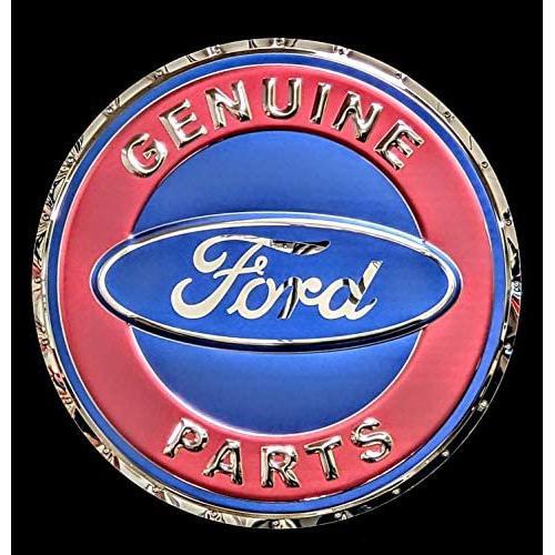 Genuine Ford Parts Stainless Steel Wall Hanging Sign - Blue/Red/Chrome : 22"-SR1 Performance