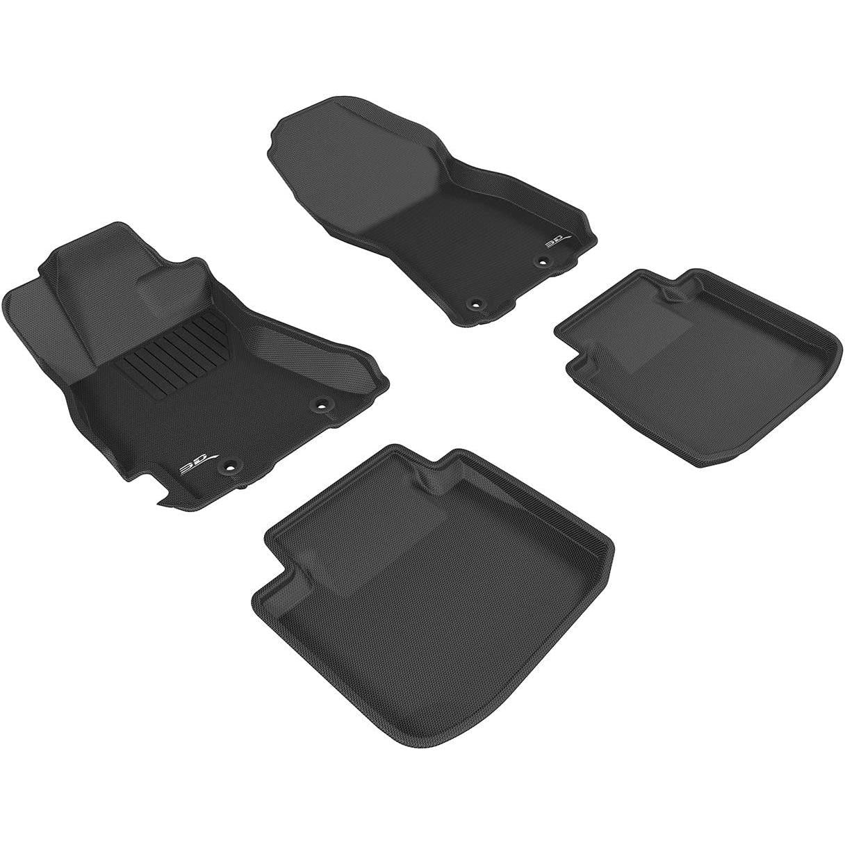 3D MAXpider Front Row Custom Fit Floor Mat for Select Subaru Legacy/Outback Models - Kagu Rubber (Black)-SR1 Performance
