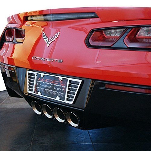 C6 / C7 Corvette Billet Aluminum License Plate Frame - Chrome-SR1 Performance