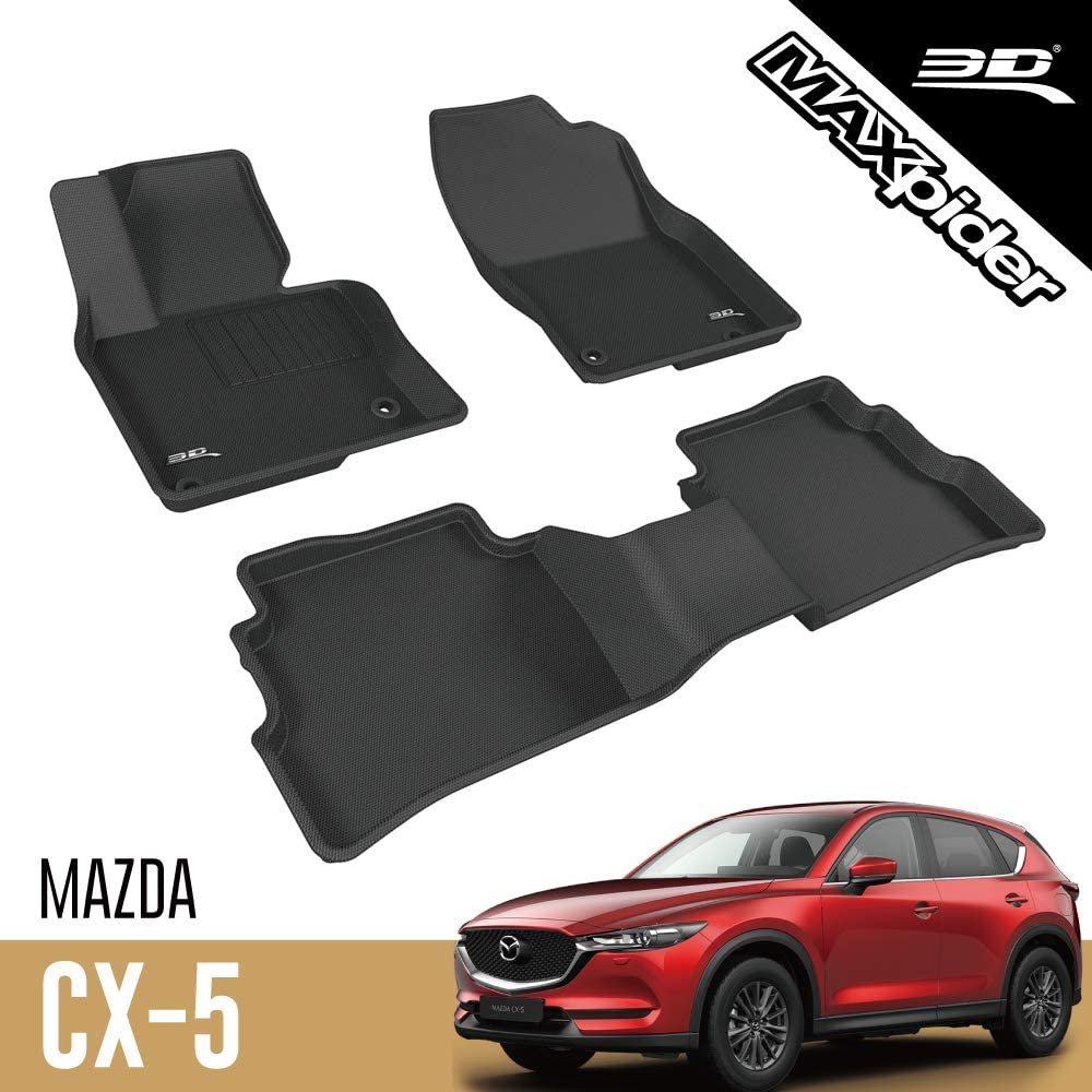 2017-2022 Mazda CX5 All-Weather Floor Mats 3D MAXpider Kagu Custom Fit-SR1 Performance
