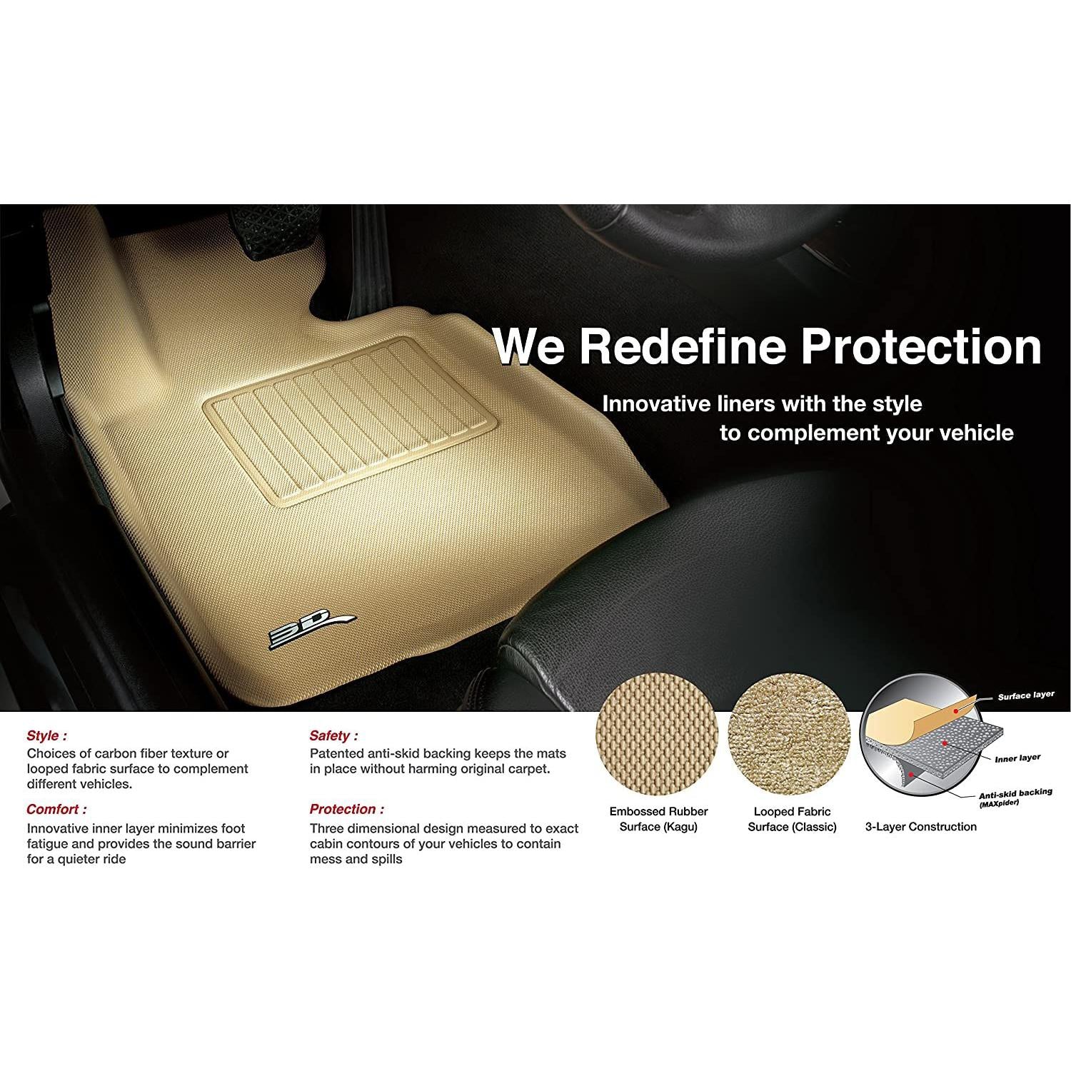 16-18 Hyundai Tucson 3D MAXpider Custom Fit All-Weather Cargo Mat Kagu - Black-SR1 Performance