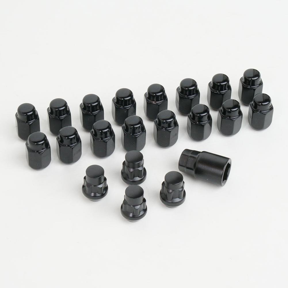 Black Acorn Lug Nuts & Wheel Locks Kit-SR1 Performance