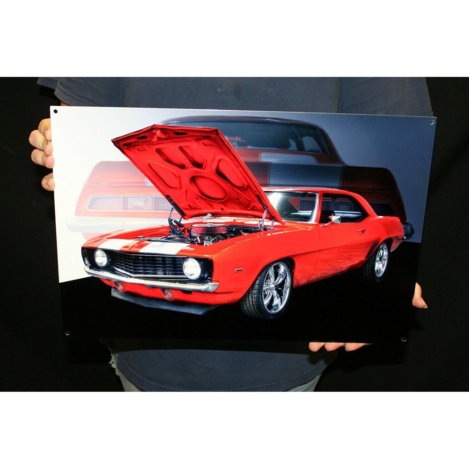 1969 Camaro SS Wall Art Metal Sign - 18" x 12"-SR1 Performance