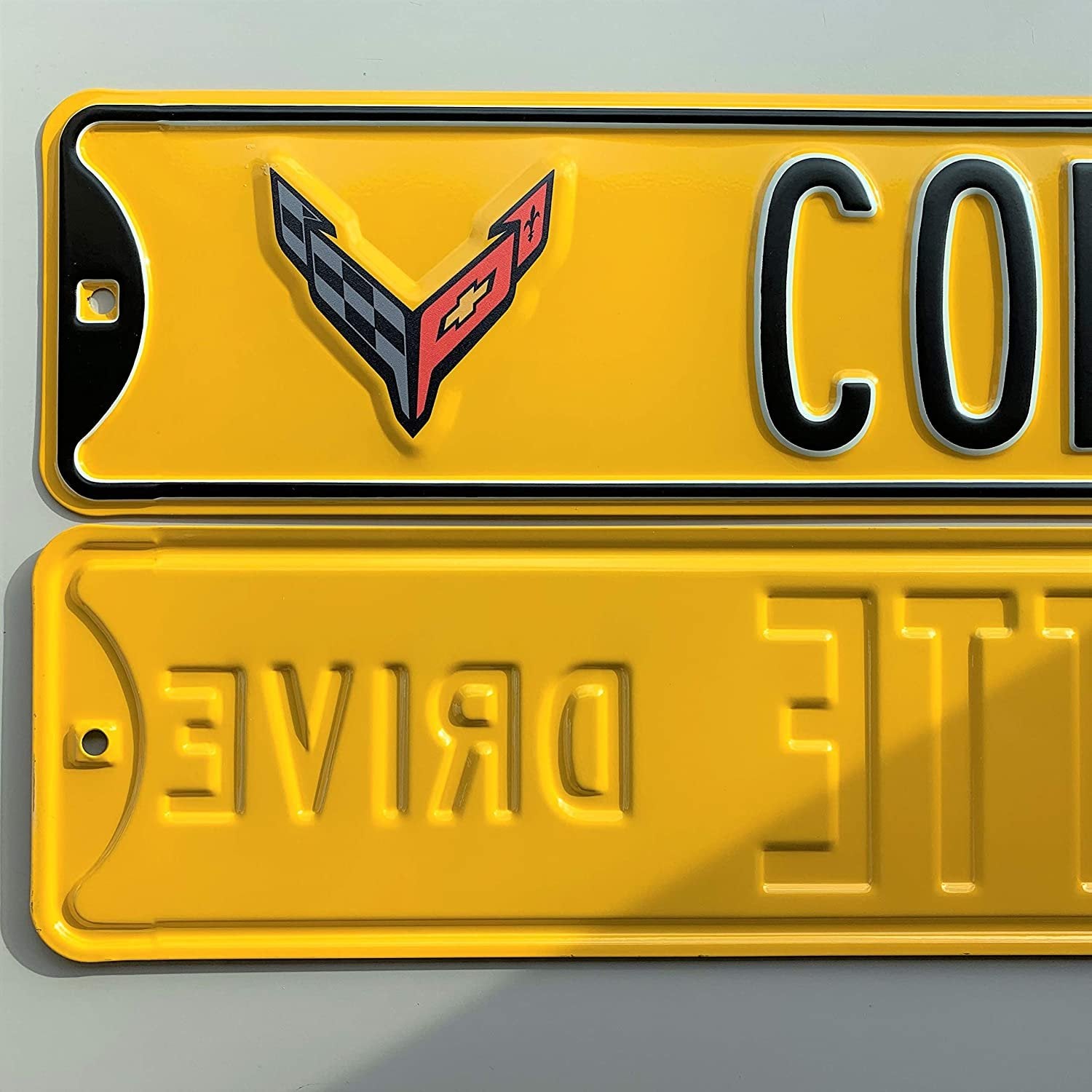 C8 Corvette Drive Metal Road Sign-SR1 Performance