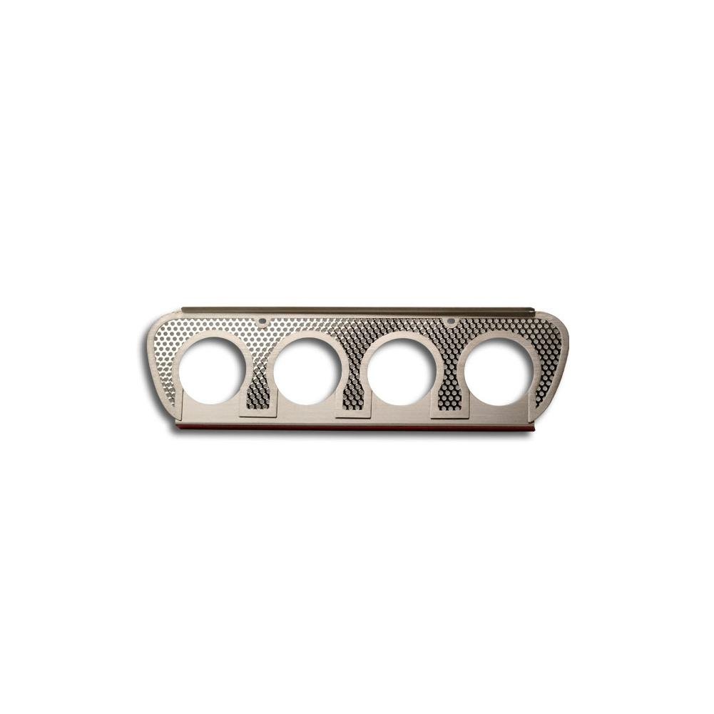 C7 Corvette Stingray Exhaust Filler Panel Perforated Brushed Stainless Steel NPP Exhaust Fits: All 14 through 16 Corvettes With Stock NPP Dual Mode Exhaust-SR1 Performance