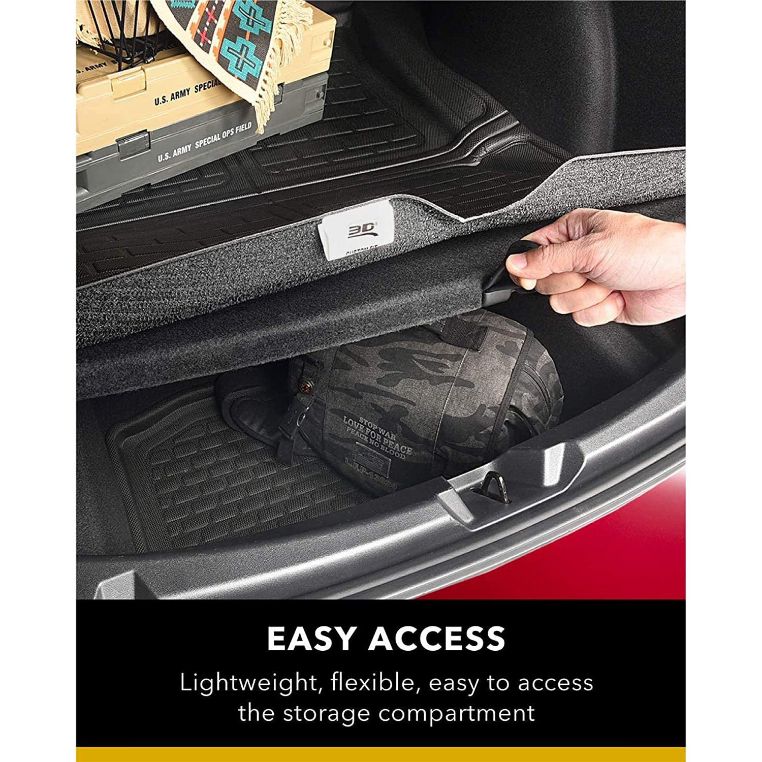 3D MAXpider Custom Fit All-Weather Cargo Liner for Select Mercedes-Benz GLC-Class Models - Kagu Rubber-SR1 Performance