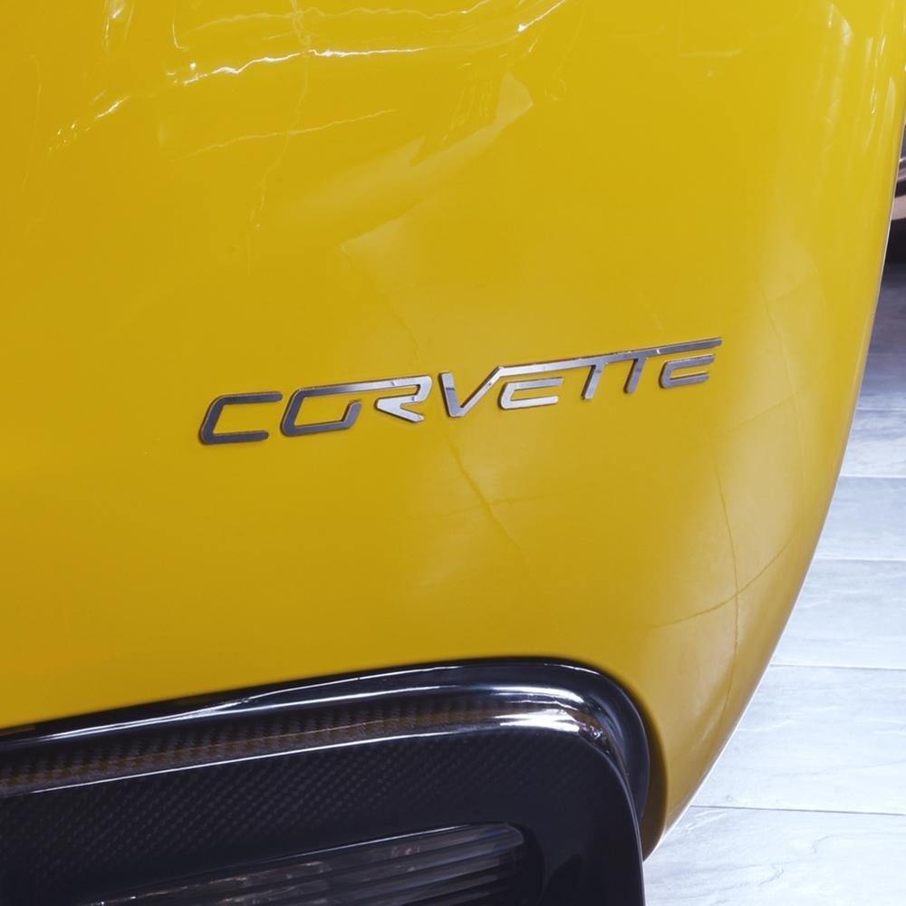 Corvette Rear Letters - Mirror Finish Stainless Steel (Set) : C6,Z06,ZR1,Grand Sport-SR1 Performance