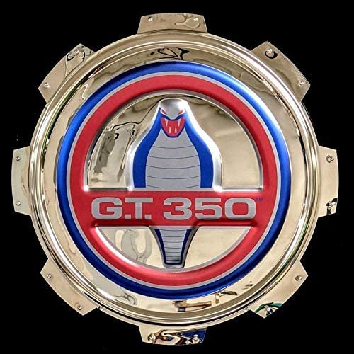 Shelby GT 350 Gas Cap Stainless Steel Wall Hanging Sign - Blue/Red/Chrome : 22"-SR1 Performance