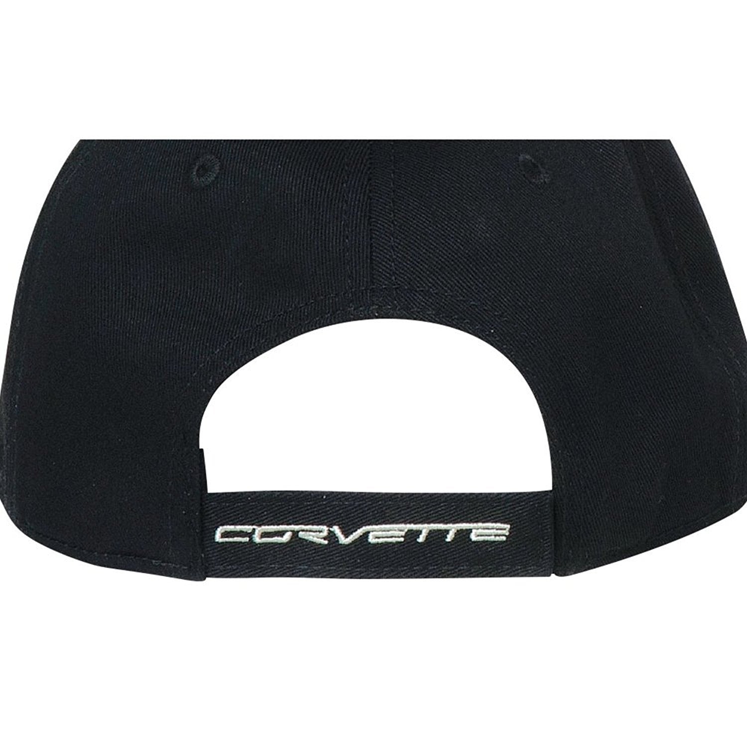 Corvette Logo Flag w/Stripe Hat/Cap - Black : C7 Grand Sport-SR1 Performance