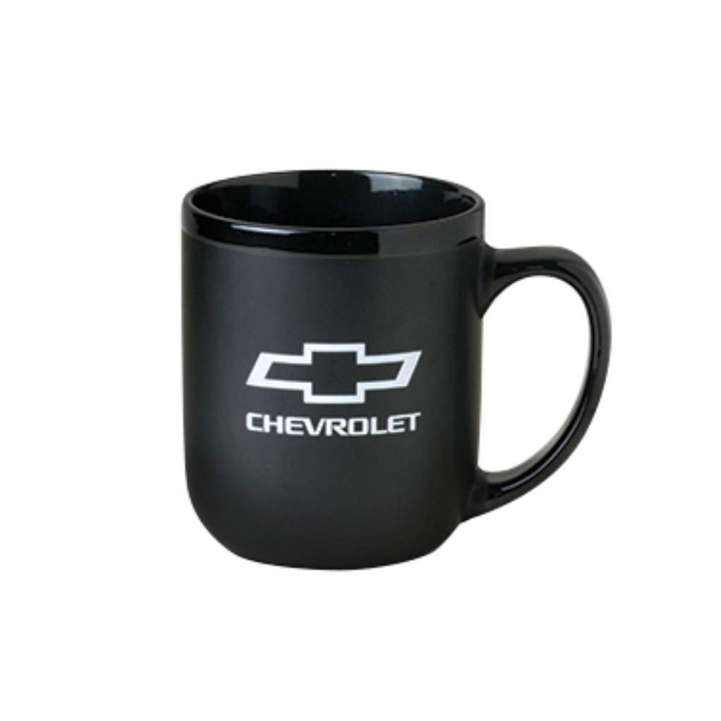 Chevrolet Bowtie Logo Modelo Coffee Mug - Black Matte-SR1 Performance