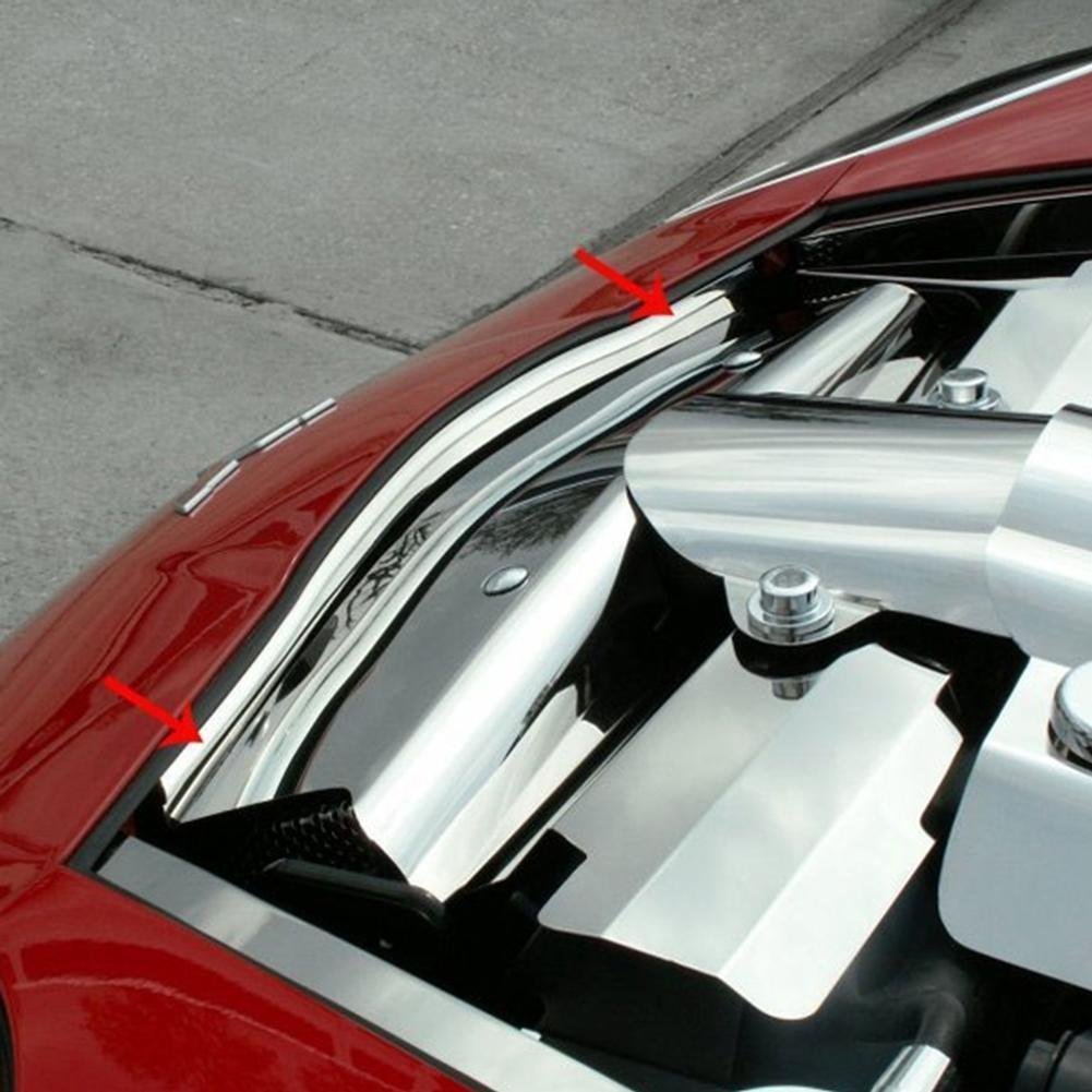 Corvette Nose Cap - Polished Stainless Steel : 2008-2013 C6 & Grand Sport-SR1 Performance