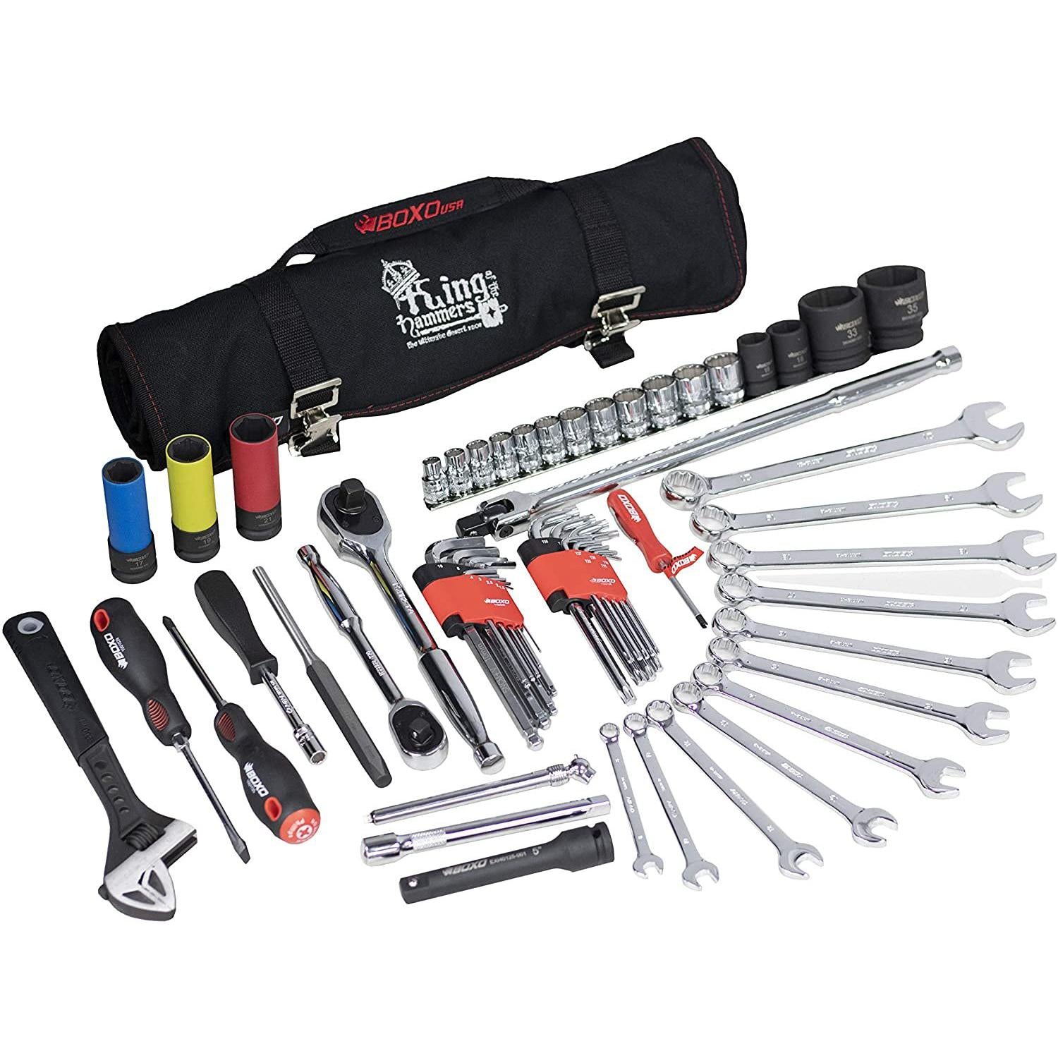 BOXO USA Heavy Duty Off-Road KOH Tool Bag & 80 Piece Tool Set PA917-SR1 Performance