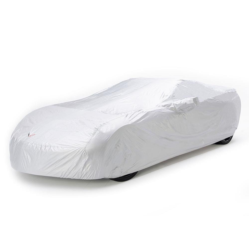 Corvette Intro-Guard Car Cover Embossed - Indoor/Outdoor - Silver : C7 Stingray, Z51, Z06, Grand Sport-SR1 Performance
