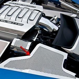 C7 Corvette Stingray Inner Fender Covers Perforated Polished 3Pc-SR1 Performance